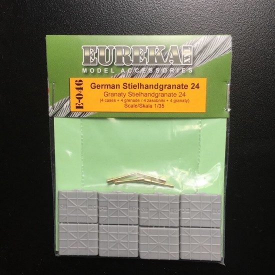 1/35 WWII German Containers for Stielhandgranate 24 (4pcs)
