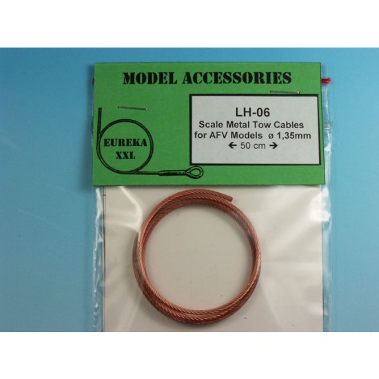 Metal Wire Rope for AFV Kits (dioramas: 1.35mm, Length: 50cm)