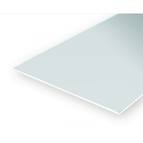 Styrene White Sheets (Size: 15cm x 30cm; Thickness: 0.50mm) 3pcs