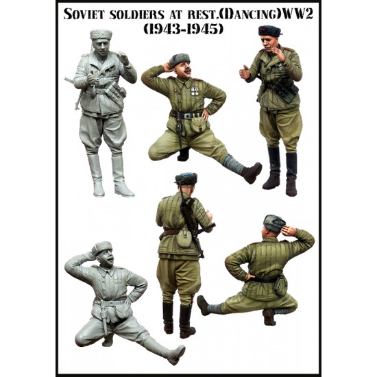 1/35 WWII Soviet Soldiers At Rest - Dancing 1943-1945 (2 Figures)