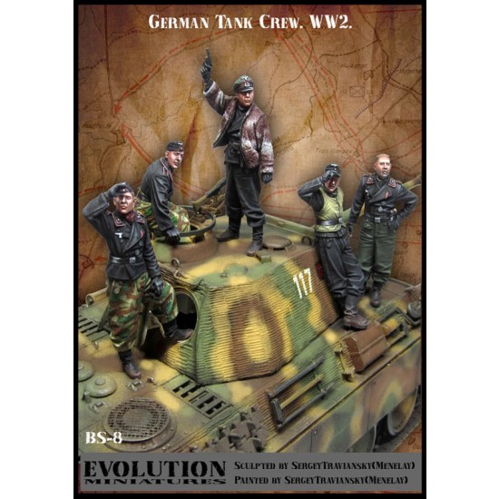 1/35 WWII German Tank Crews Set (5 figures)