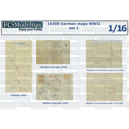 1/16 WWII German Maps