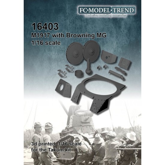 1/16 M1917 with Browning MG Detail Set for Takom Model