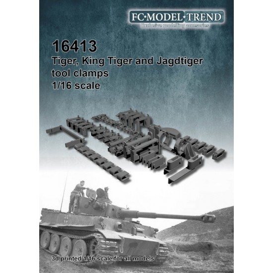 1/16 Tiger/King Tiger/Jagdtiger Tool Clamps