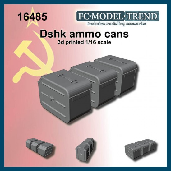 1/16 Soviet Heavy MG Dshk Ammo Containers