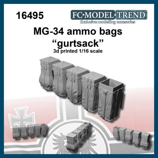 1/16 Gurtsacks, Ammo Bags for MG-34