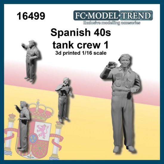 1/16 Spanish Tank Crew #1 1940s