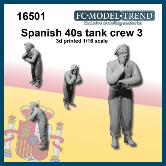 1/16 Spanish Tank Crew 40s