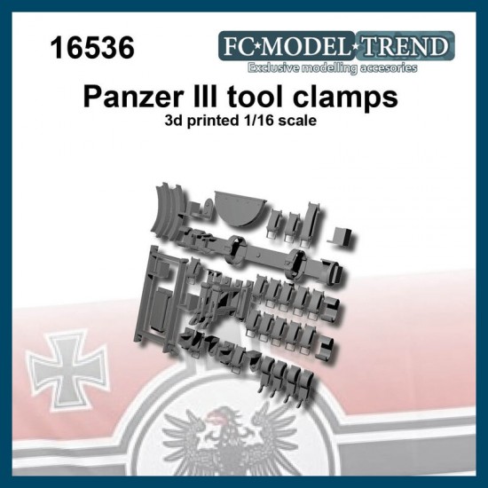 1/16 Panzer III Tool Clamps