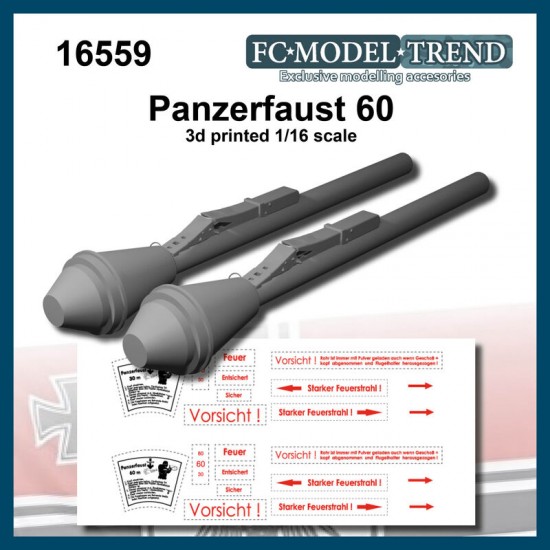 1/16 Panzerfaust 60 Disposable Anti-Tank Rocket Launcher