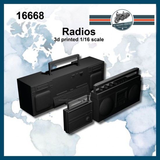 1/16 Modern Radios