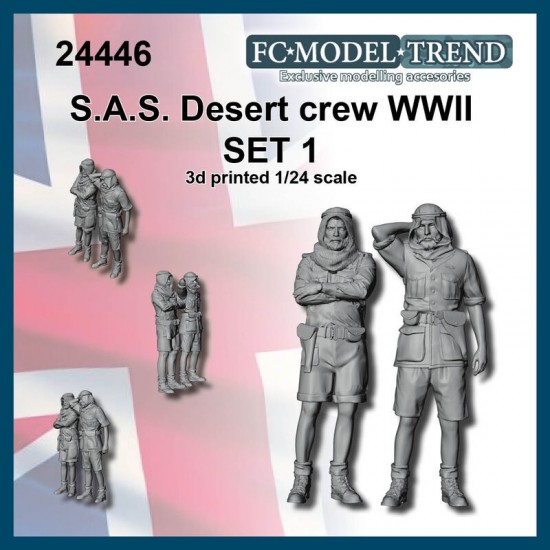 1/24 WWII SAS Desert Crew Set 1 (2 figures)