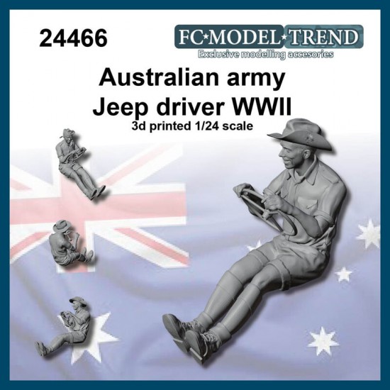 1/24 WWII Australian Jeep Driver