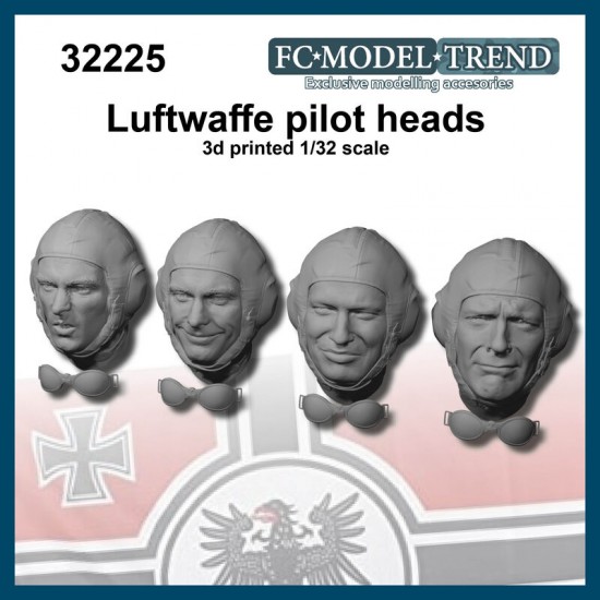 1/32 Luftwaffe Pilot Heads