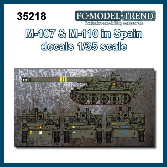 1/35 Spanish M107 and M110 Decals