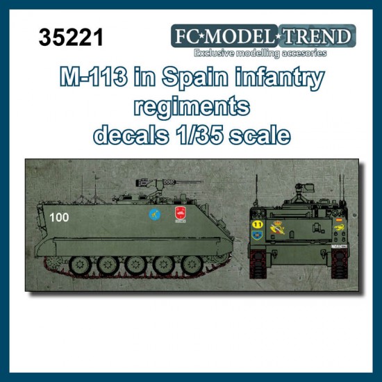 1/35 M113 in Spain Infantry Units Decals