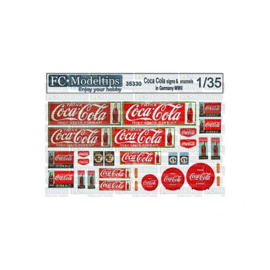 1/35 WWII Coca Cola Signage In Germany