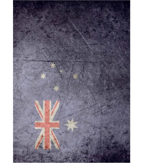 Self Adhesive Grunge Base (Flag) -  Australia (19x13cm)
