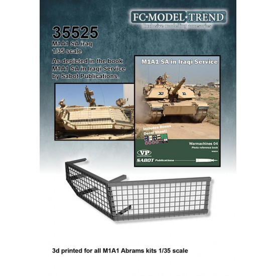 1/35 M1A1 SA in Iraq Service Mesh Side for All M1A1 Abrams kits