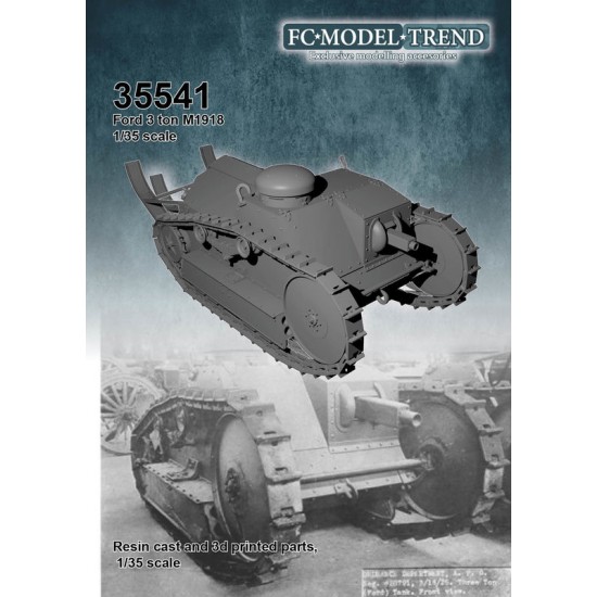 1/35 Ford 3ton Tank Kit w/Workable Tracks (resin & 3D Printed parts)