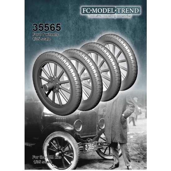 1/35 Ford Model T Wheels for ICM kits