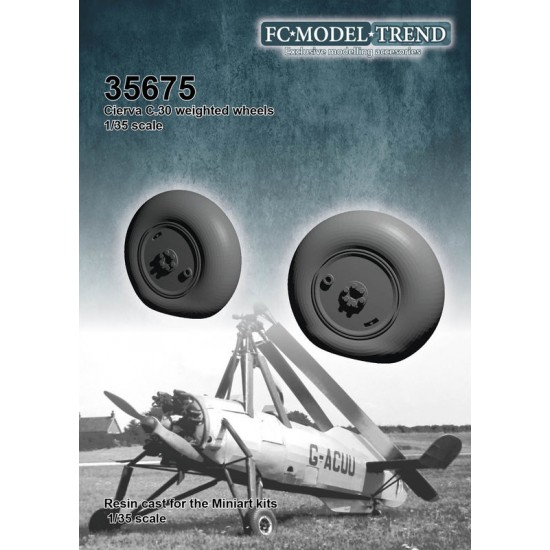 1/35 Cierva C-30 Weighted Wheels for MiniArt kits