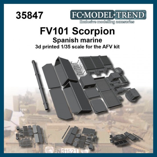 1/35 Spanish Marine FV101 Scorpion for AFV Club kits