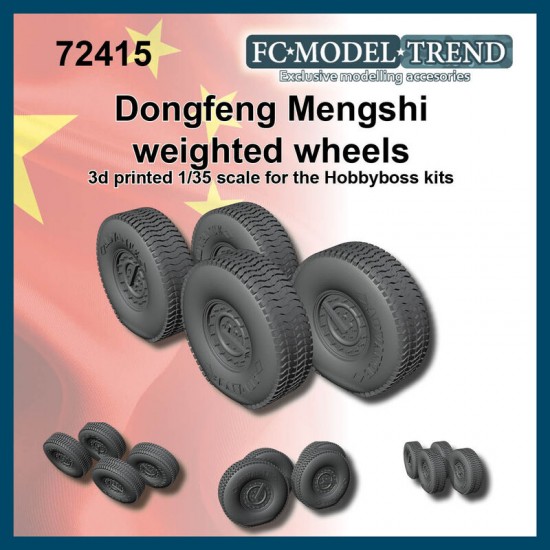 1/35 Dongfeng Weighted Wheels for HobbyBoss kits