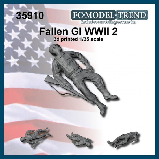 1/35 WWII US Fallen GI