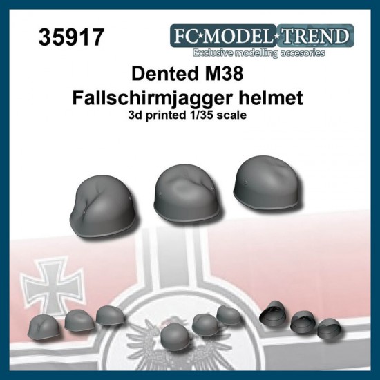 1/35 Fallschimjagger Dented Helmets