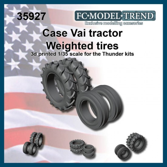 1/35 Case Vai Weighted Wheels for Thunder kits