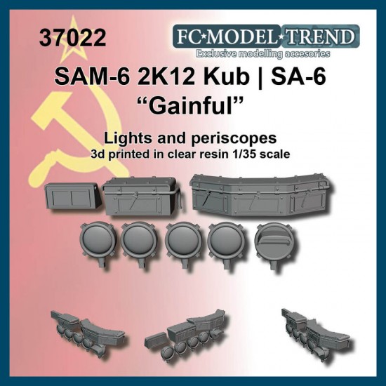 1/35 SAM-6 2K12 Kub SA-6 Gainful Lights and Periscopes