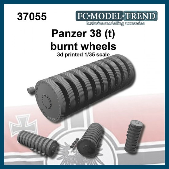 1/35 Panzer 38(T) Burnt Wheels