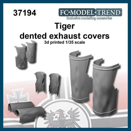 1/35 Tiger Dented Exhaust Covers