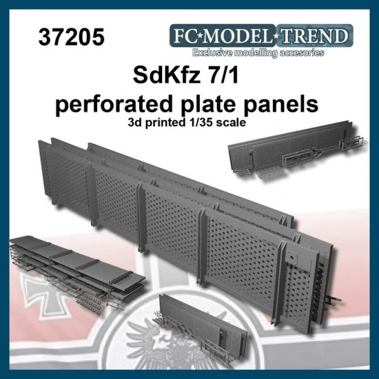 1/35 Sdkfz 7/1 Perforated Side Panels for Trumpeter kit