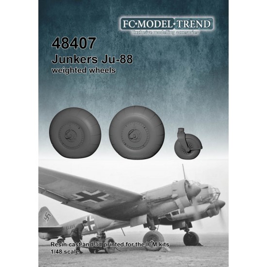 1/48 Junkers Ju-88 Weighted Wheels for ICM kits