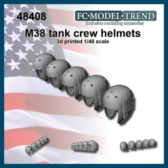 1/48 WWII US M38 Tank Crew Helmet