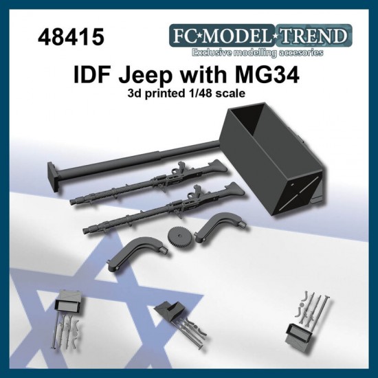 1/48 IDF Jeep Detail Set w/MG34
