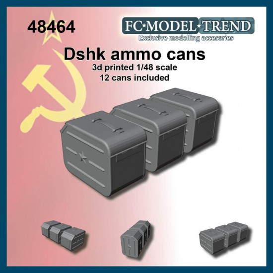 1/48 Soviet Heavy MG Dshk Ammo Containers