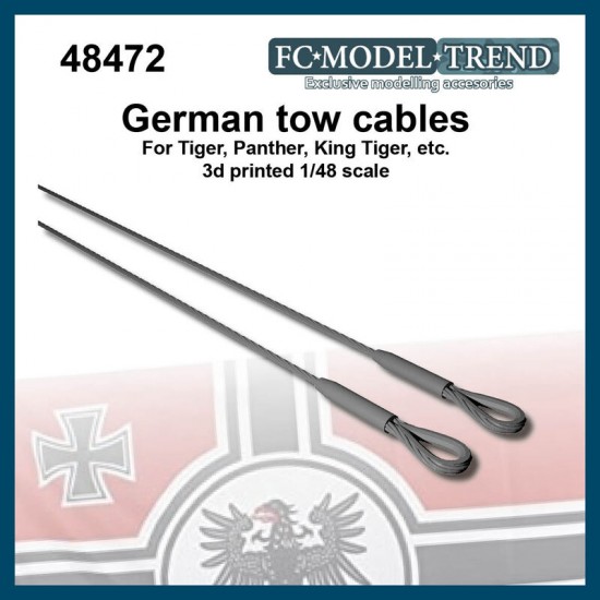 1/48 German Tow Cable for Panther, Tiger, King Tiger etc