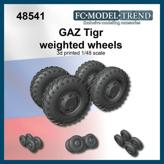 1/48 GAZ Tigr (Tiger) Weighted Wheels