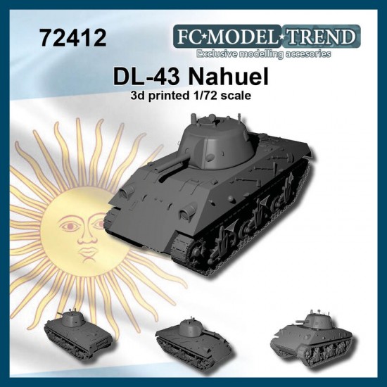 1/72 Nahuel DL.43 Medium Tank Resin kit