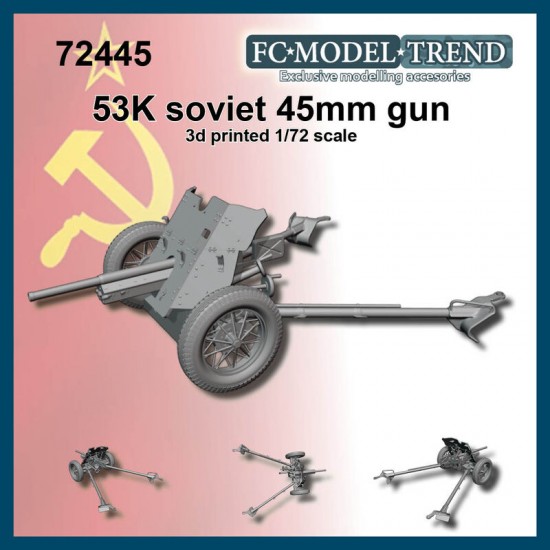 1/72 Soviet 53K 45mm Gun