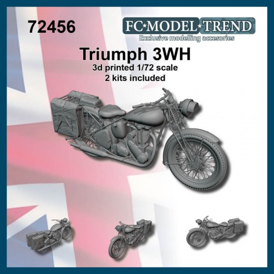 1/72 Triumph 2WH Motorcycle (2 kits)