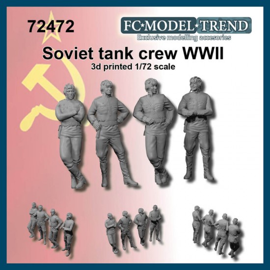 1/72 WWII Soviet Tank Crew (2 figures)