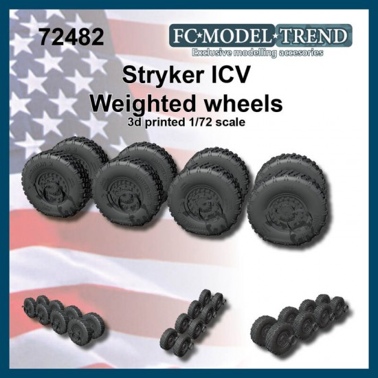 1/72 Stryker ICV Weighted Wheels
