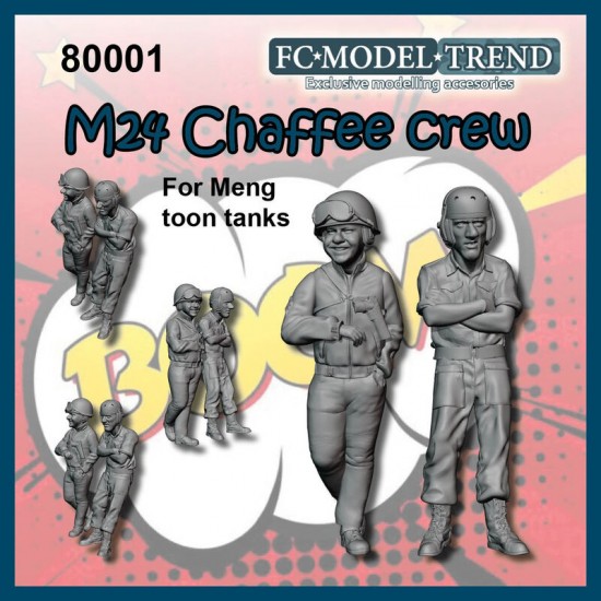 Non-Scale M24 Chaffee Crew for Meng Chibi Tank Toon Series