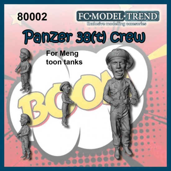 Non-Scale Panzer 38 (T) Crew for Meng Chibi Tank Toon Series