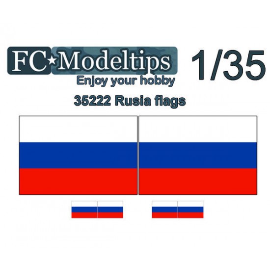 Water-slide Decal for 1/35 Adaptable Flags  Russia