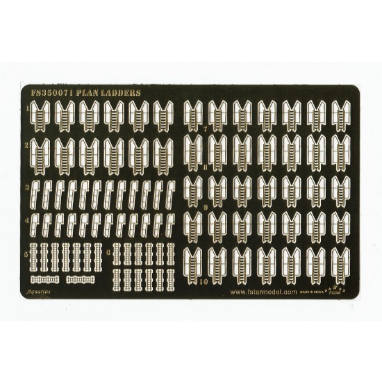 1/350 PLAN Ladders (1 photo-etched sheet)
